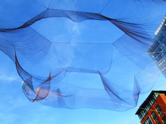 Janet Echelman's aerial sculpture