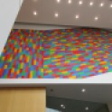 LeWitt’s wall drawings are both conceptually driven and visually appealing, even decorative.